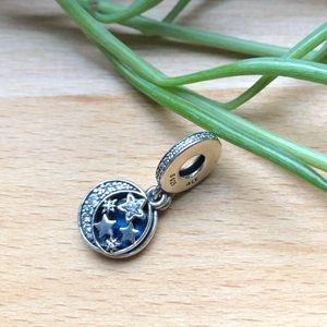 Pandora Moon & Blue Sky Charm